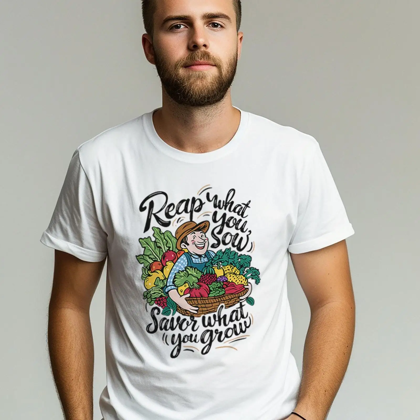 Sustainable Agriculture/Farming - Farmer's Harvest T Shirt Veggie Lover