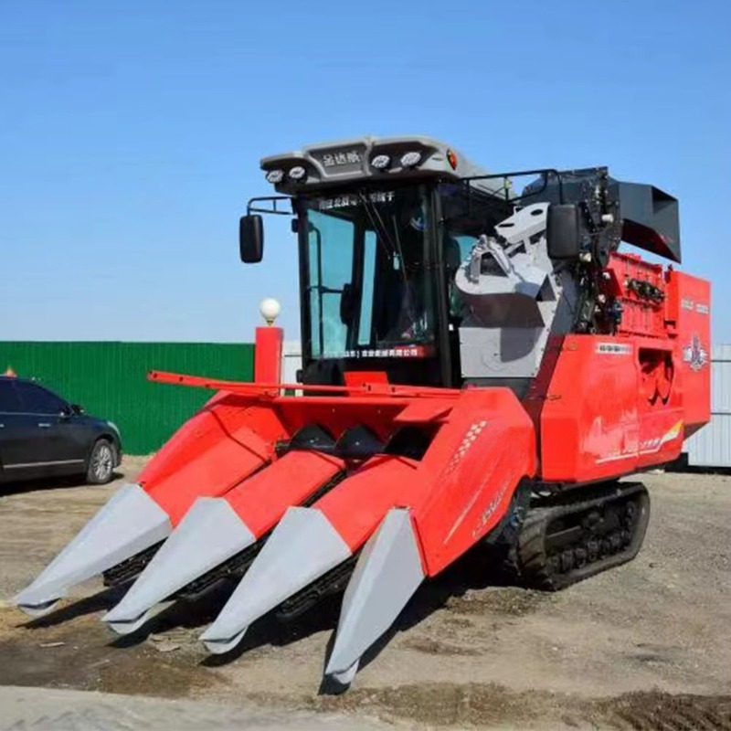 Mini Four Wheel Corn Combine H - Agriculture Farming Steps ulasan dan harga