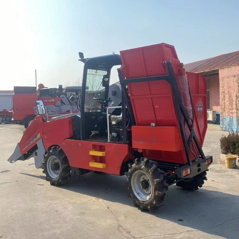 Mini Four Wheel Corn Combine H - Agriculture Farming Steps ulasan dan harga