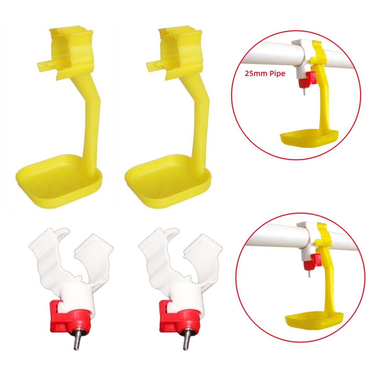 40Pcs Chicken Duck Hanging Cup - Chicken Nipple Drinker ulasan dan harga