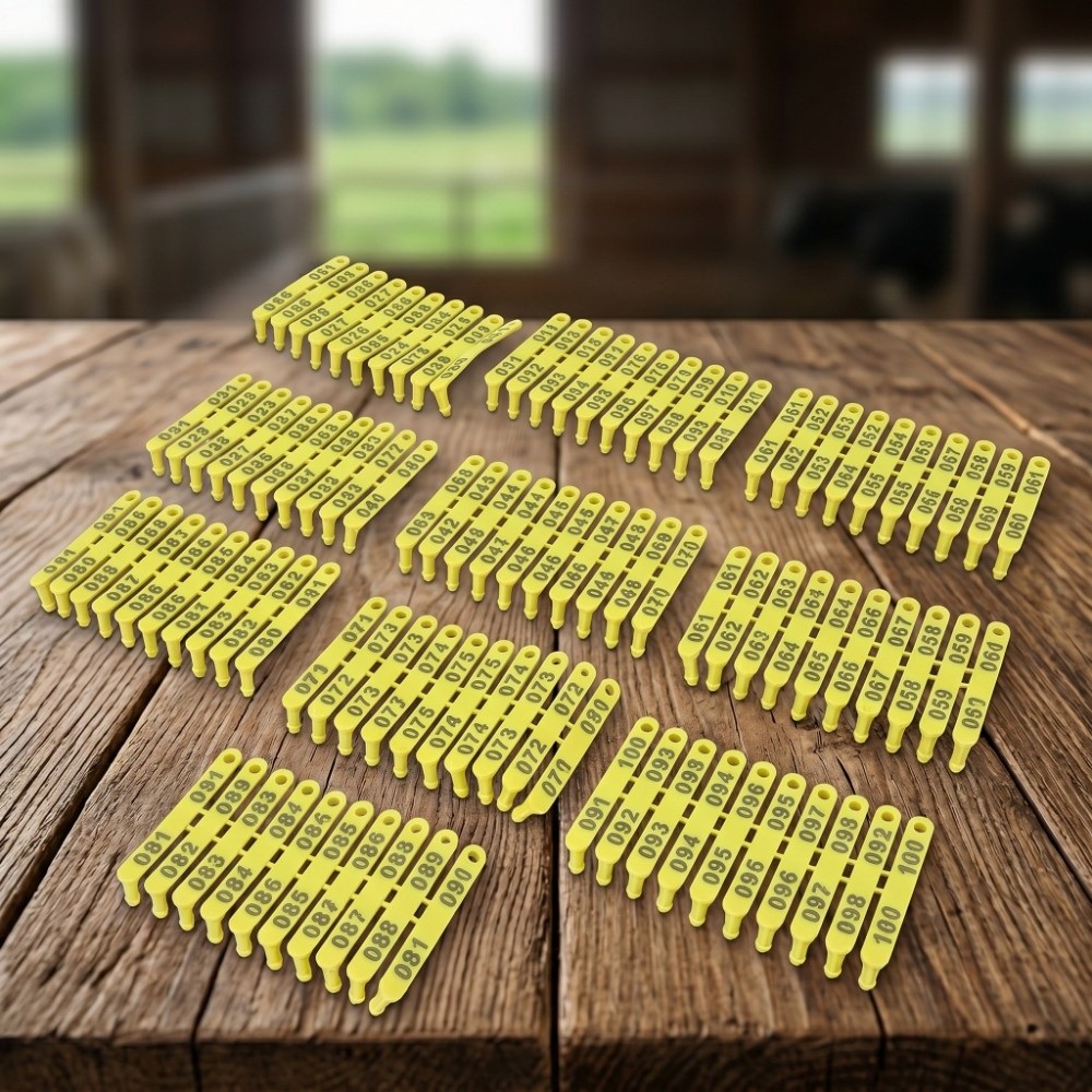 100Pcs Number 001-100 Livestoc - Livestock Ear Tag ulasan dan harga